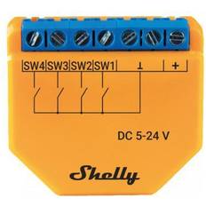 Bleu Variateurs Shelly Plus i4 DC