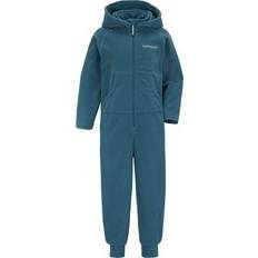 Billig Fleece heldragter Børnetøj Didriksons Monte Kid's Coverall - Dive Blue