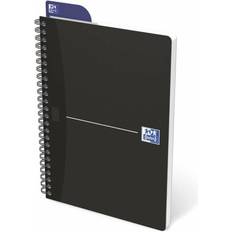 Schwarz Kalender & Notizblöcke Oxford Smart Black Spiralblock A5, rutat