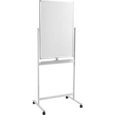 Whiteboards på rea SpeaKa Professional Whiteboard SP-WB-309 (B x H) 600 mm x 900 mm Vit Högformat, Båda sidor kan användas, inkl. hjulsats