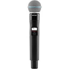 Shure QLXD2 Handheld Wireless Mic Transmitter with BETA58A Cartridge, 470-534MHz