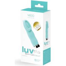 VeDO Luv Plus Rechargeable Mini Vibe Tease Me Turquoise in stock