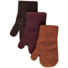 Multifarvet Vanter Børnetøj Mikk-Line Magic Mittens - Decadent Chocolate/Ginger Bread/Java 3-pack (ML93033)