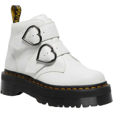 Dr martens devon heart Dr. Martens Devon Heart - White Milled Nappa Leather