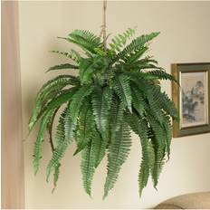 Plastic Artificial Plants Nearly Natural Large Boston Fern Artificial Plant