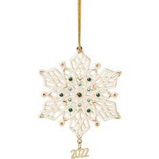 Lenox 2022 Annual Gemmed Snowflake Christmas Tree Ornament 4.7"