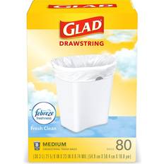 Glad Drawstring Fresh Clean Trash Bags 80pcs 30.28L