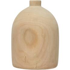 Creative Co-Op 3R Studio Decorative Paulownia Wood Vase