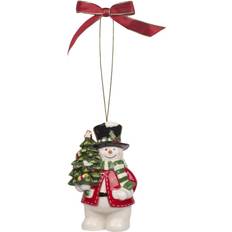 Spode Snowman Ornament White Multi Christmas Tree Ornament