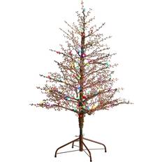 Multicolored Christmas Decorations Nearly Natural Frosted Berry Twig Christmas Tree 48"