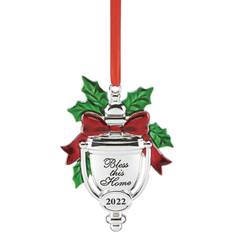 Stainless Steel Christmas Decorations Lenox 2022 Bless This Home Christmas Tree Ornament 3.8"