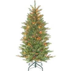 Multicoloured Christmas Trees Puleo International 4.5" Pre-Lit Slim Fraser Fir Artificial Christmas Tree