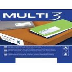 Apli MULTI 3 Universal labels MULTI 3.105x37mm, rectangular, white, 100 sheets