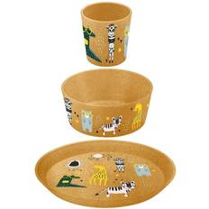 Hout Baby servies Koziol Connect kinderservies 3-delig Zoo