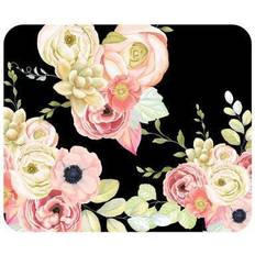 Green Mouse Pads OTM Essentials Prints Series Flower Garden Mouse Pad Black/Pink/Green