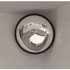 vidaXL Indoor Convex Traffic Black Ã40 cm Acrylic Wall Mirror