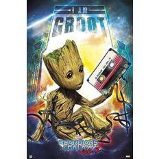 Or Affiches Grupo Erik Marvel Guardians Of The Galaxy Vol2 Groot 61X91Cm Affiche