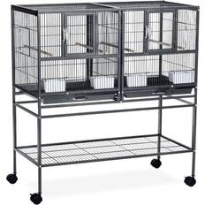 Prevue Pet Hampton Deluxe Divided Breeder Bird Cage w/Stand