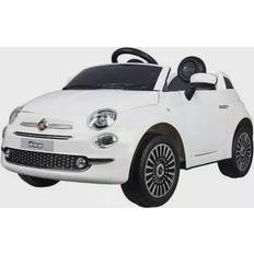 Plastique Véhicules Électriques Devessport Voiture électrique pour enfants Fiat 500 113 x 67,5 x 53 cm MP3 Blanc 30 W x 2 6 V Avec télécommande 30W Transparent