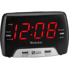 Radio Receiver Alarm Clocks Westclox 80227WM