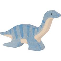 Tigrar Träfigurer Holztiger 80609 Plesiosaurus, dinosaurie, trä, blå, ca 20 cm