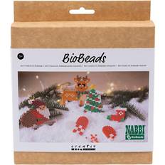 Nabbi Perlen Nabbi Craft Kit BioBeads, Santa Claus, Christmas tree, stocking, heart and reindeer, 1 pack