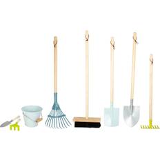 Bois Outils de Jouet Small Foot Grand set d'outils de jardin 8 pièces