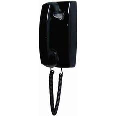 Landline Phones Cortelco Wall No Dial Corded Telephone Black