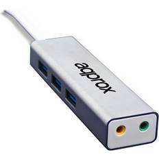 Schede audio Aucune Appusb51hub Usb 3.0 3.5 mm Grigio