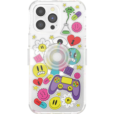 Popsockets Backcover mit Solid Clear Smartphone Hülle Weiss