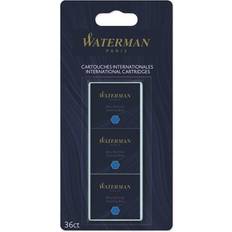 Waterman Fountain Pen Refill Ink Cartridges 36 Count