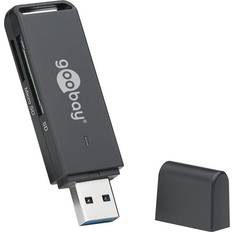 Speicherkartenleser Goobay Kartenlesegerät USB 3.0 (USB 3.2) Speicherkartenlesegerät, Schwarz
