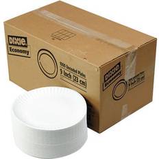 Dixie DXEWNP9OD, Paper Plates, 9" Dia. White, 1,000/Carton