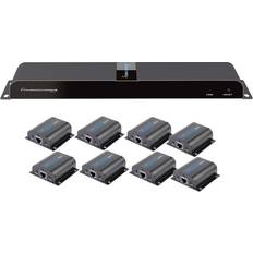 Trasmettitori Audio e Video Wireless Techly Extender Splitter HDMI 1x8