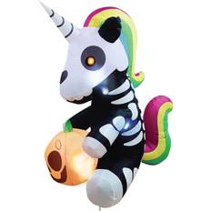 Artículos de Fiesta Joyin 5FT Inflatable Sitting Skeleton Unicorn Decoration