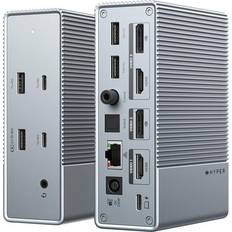 Ethernet - HDMI - Sølv - USB-C USB-hubs Targus Hyper Drive GEN2 15-i-1 USB-C