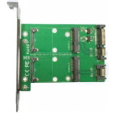 DELTACOIMP Dual mSATA to Dual SATA Expansion Card