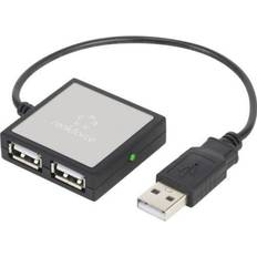 Renkforce USB-hubs Renkforce 4 porte USB