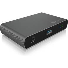 Hub USB RaidSonic Technology ICY BOX IB-HUB801-TB4 Thunderbolt 4 Mini Dock 5 in 1 per 2 Monitor