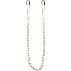 Guld Brystklemmer Sexlegetøj Taboom Tweezers With Chain Gold