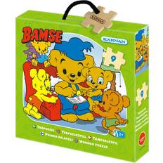 Bamse Pussel Bamse Träpussel 9 bitar, läser