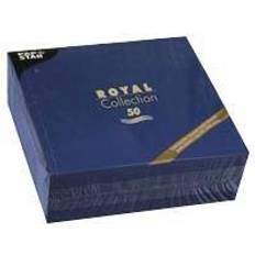 Papstar 50 Napkins Royal Collection 1/4 Fold 40cm X 40cm Dark Blue