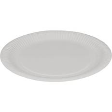Paptallerken hvid Abena Paptallerken økonomi 23 cm hvid