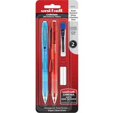 Rouge Crayons de Graphite Uni-Ballï¿½ CHROMA Mechanical Pencils Starter Set, Red/Blue