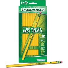 Yellow Graphite Pencils Ticonderoga 12pk #2 Wooden Pencils Yellow