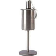 Silber Öllampen Esschert Design Oil Torch Standing Stainless Steel Silver Öllampe