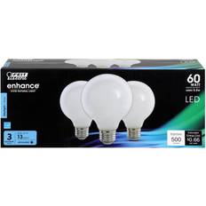 Light Bulbs Feit Electric 60W G25 5000K Filament LED Bulb 3pk