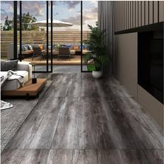 vidaXL Self-adhesive PVC Flooring Planks 5.21 m 2 mm Striped Wood