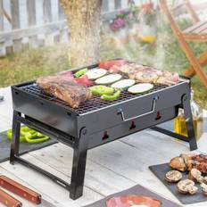 InnovaGoods Barbecue Pieghevole Portatile a Carbone Nero