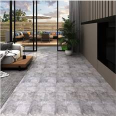 Revêtements de sol vidaXL Self-adhesive PVC Flooring Planks 5.21 m 2 mm Cement Brown Floor Tile